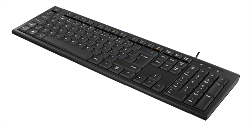 Keyboard DELTACO LT layout, USB, black / TB-626-LT