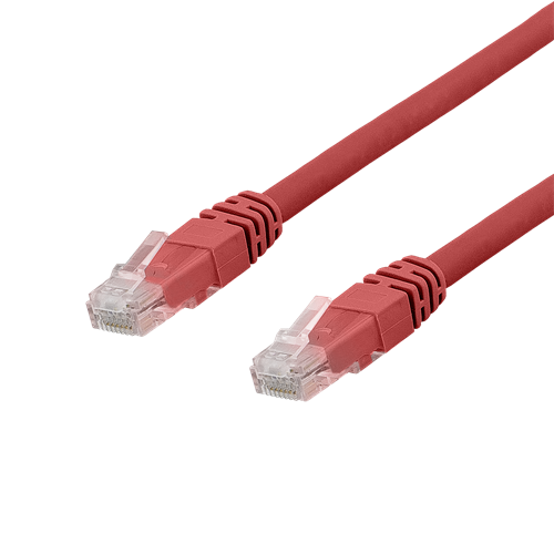 DELTACO U / UTP Cat6 patch cable, 0.3m, 250MHz, Delta certified, LSZH, red / TP-603R