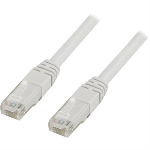 Cable DELTACO U / UTP, 1.0m, white / TP-61V