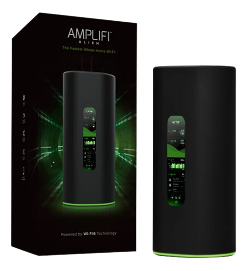 Ubiquiti AmpliFi Alien AFI-ALN-R - Wireless router - 4-port switch - GigE, 802.11ax - 802.11a / b / g / n / ac / ax - Dual band UBI-AFI-ALN-R