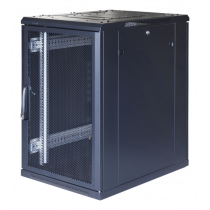 TOTEN System G, 19" cabinet, 18U, 600x1000, perforated front door, 800kg/ 19-G6018PP Black  G3.6018.9801 