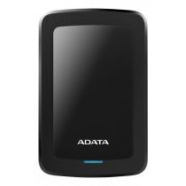 ADATA 1TB External Hard Drive, 10.3mm, USB 3.1, Quick Start, Black AHV300-1TU31-CBK / ADATA-428