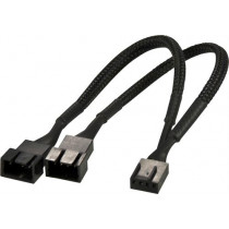Cable AKASA 4-pin PWM, 0.1m, black AK-CBFA04-15 / AK-0022