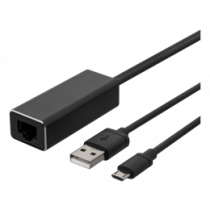 Ethernet Adapter DELTACO „ChromeCast“, USB, RJ45, black / CAST-ETHERNET