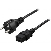 DELTACO cable , 16A, rak CEE 7/7 - rak IEC C19, 5m  DEL-111T