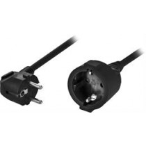 Cable DELTACO CEE 7/7  to CEE 7/4 (Schuko), 5.0m, black / DEL-112D