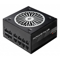 Chieftec PowerUp series 650 W PSU, 80+ gold, ATX 12V ver 2.53, black / GPX-650FC