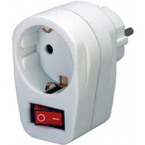 Power strip, 1xCEE 7/4, 1xCEE 7/7, switch Brennenstuhl white / GT-468