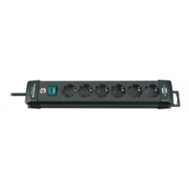 Brennenstuhl Premium Line - Powerband - Output Connectors: 6 - 3m - Black  1951160100 / GT-657