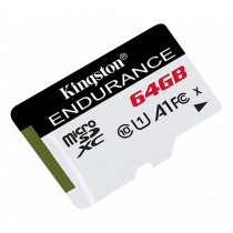 Kingston Endurance microSDHC card, 64GB, UHS-I, Class 10, 95MB / s read, 45MB / s write, black / KING-2814