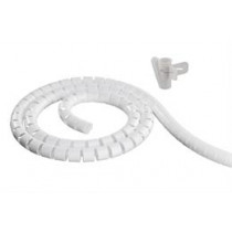 Nylon wire tube, 25mm diameter tool included, 10m DELTACO white / LDR05