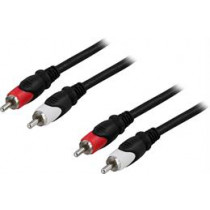 Audio cable DELTACO 2xRCA ha - ha, 15m / MM-114