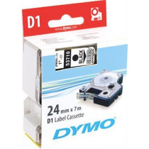 D1, brand tape, 24mm, black text on transparent tape, 7m - 53710 DYMO / S0720920