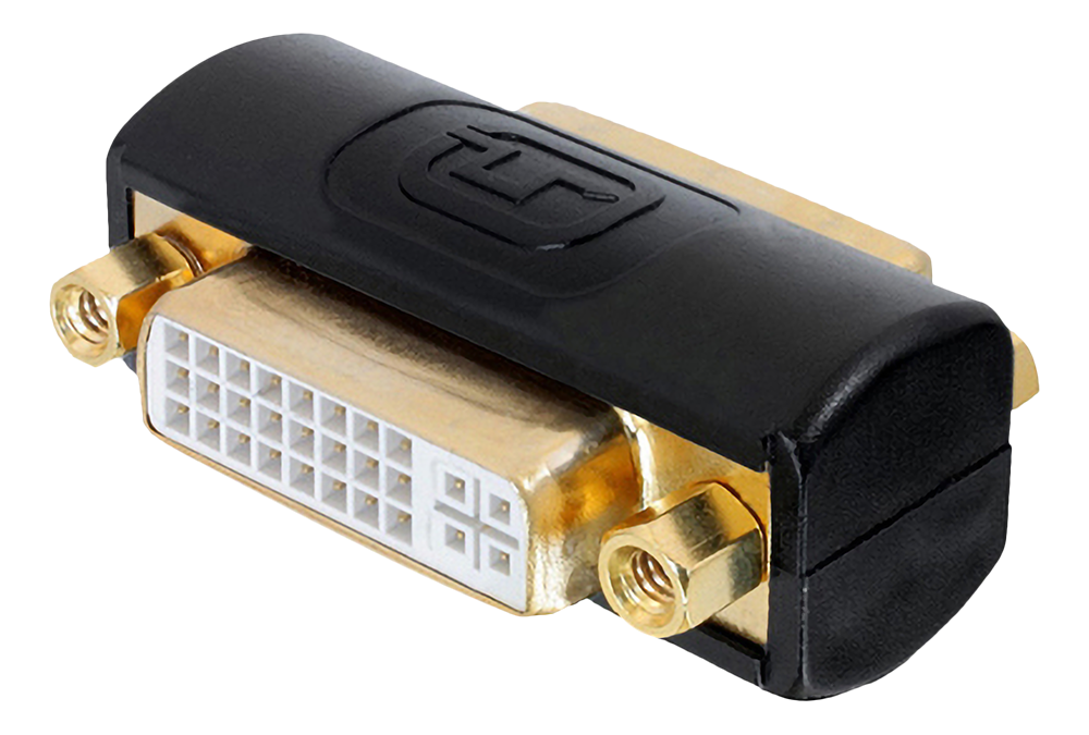 DVI-I Dual Link adapter DELTACO female - female, 1080p 60Hz, black / DVI-7-K / 00120005