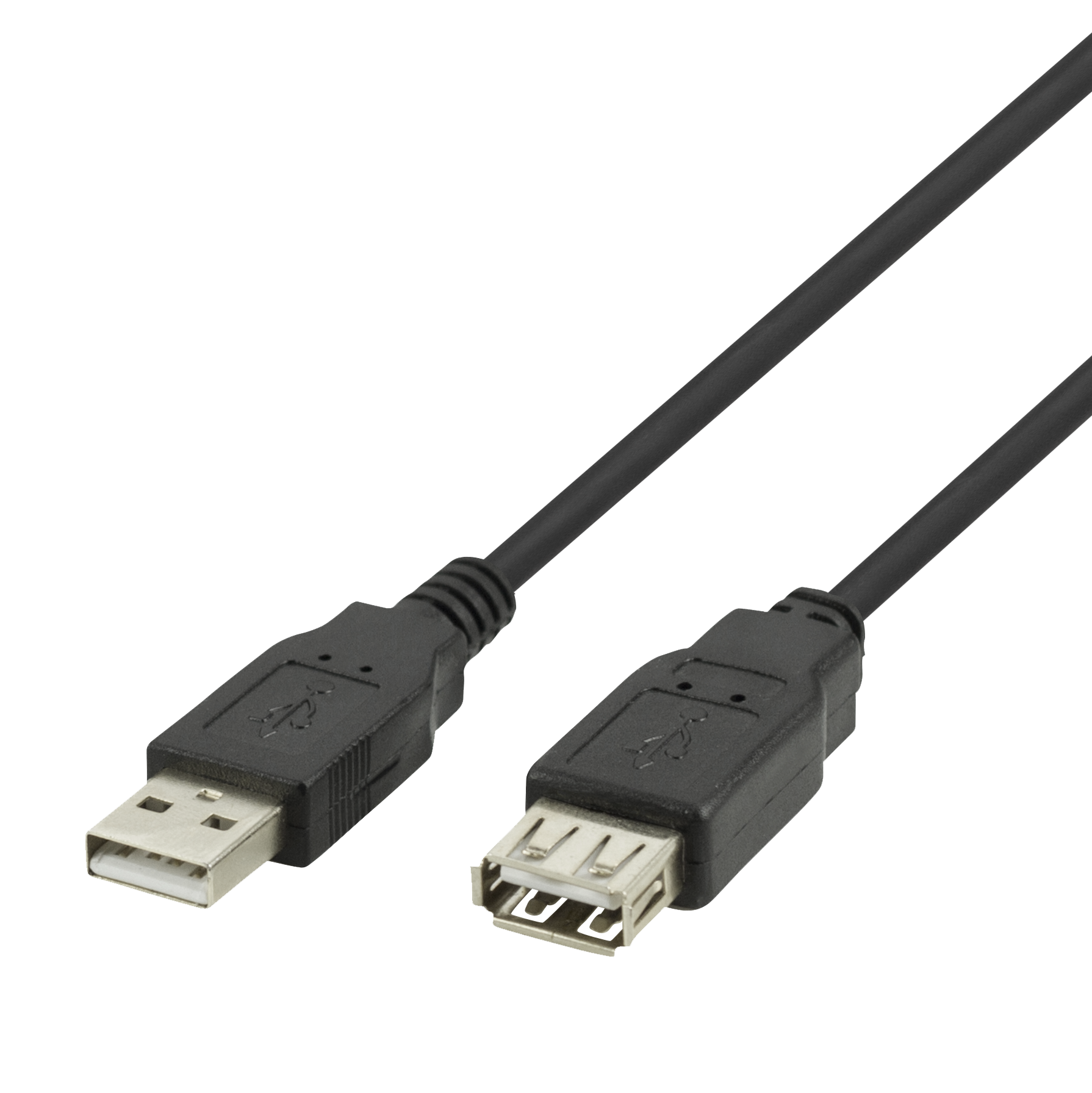 USB extension cable DELTACO USB-A male - USB-A female, 3m black / USB2-13S-K / R00140003