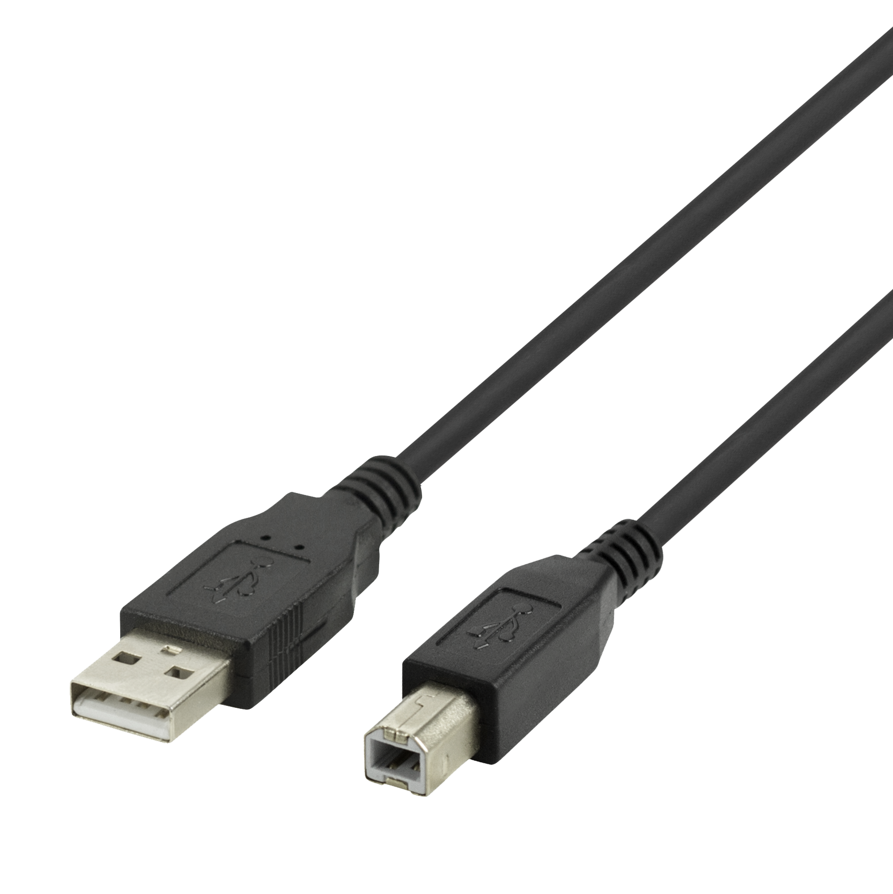 USB-B 2.0 cable DELTACO suitable for printers, 3m black / USB-230S-K / R00140006