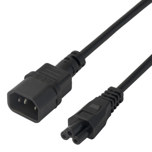 Кабель питания IEC C14 - IEC C5, 1м, черный