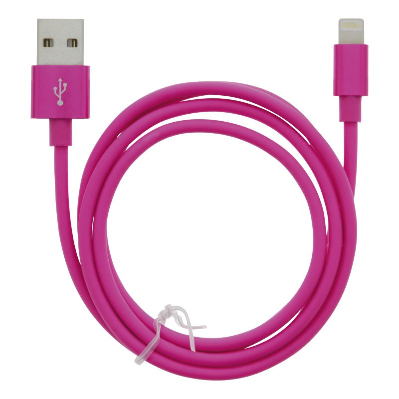 Cable MOB:A USB-A - lightning 2.4A, 1m, pink / 383209