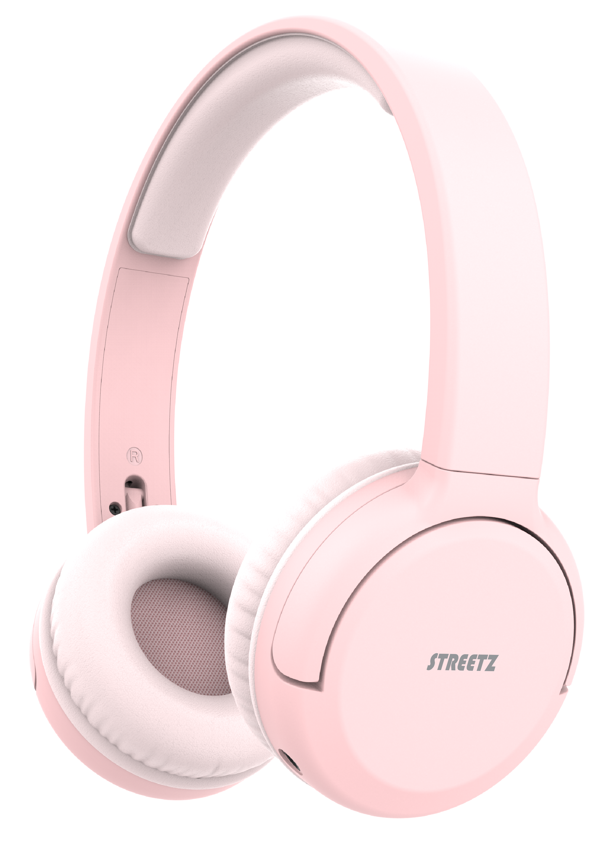 Bluetooth headphones STREETZ, mic, foldable, pink / BT210-PNK / 6612086