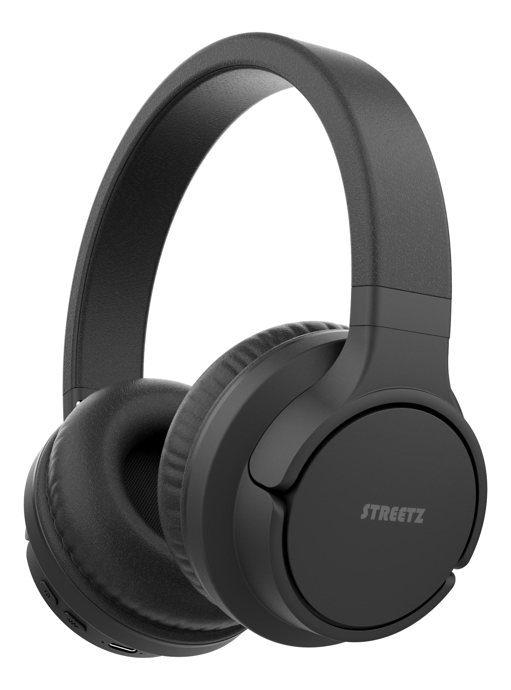 Bluetooth noise-cancelling headphones STREETZ, black / BT510-BLK / 6612087