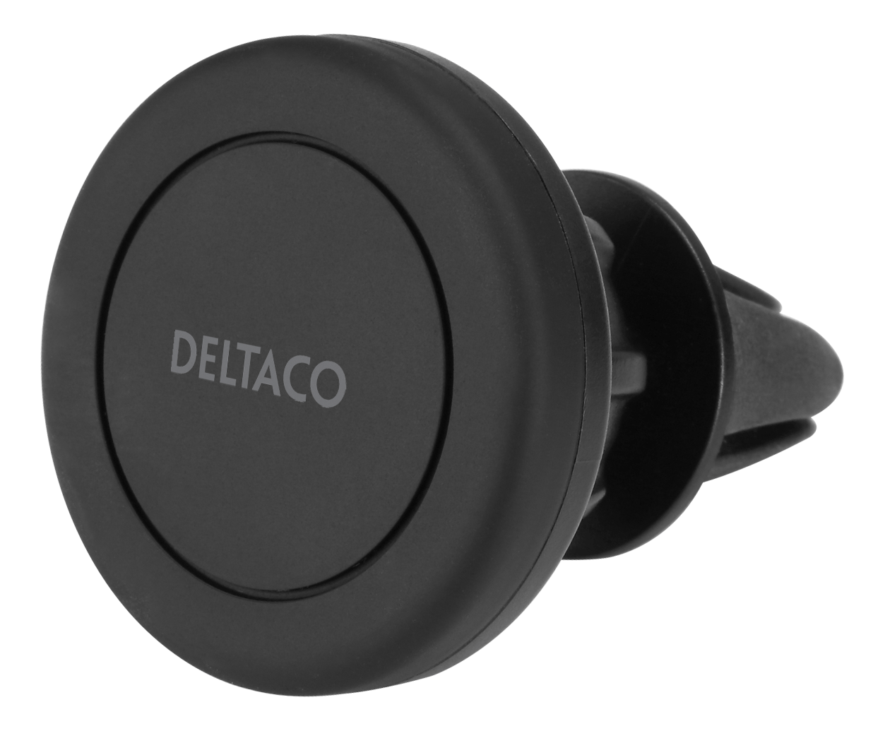 DELTACO магнитный регулируемый автомобильный держатель, вентиляционное отверстие, для мобильного, черный