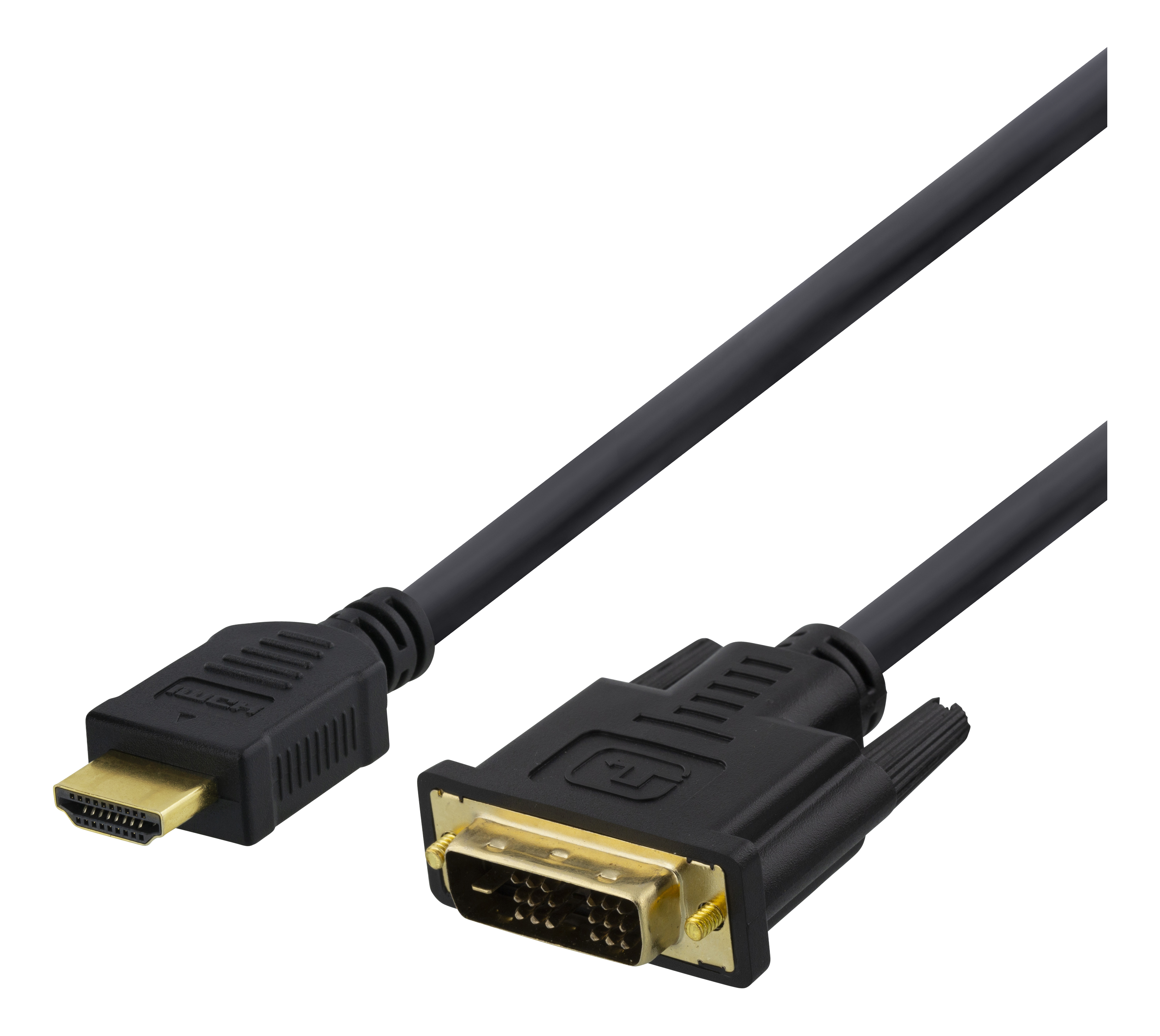 Кабель DELTACO HDMI-DVI, 7 м, Full HD, черный