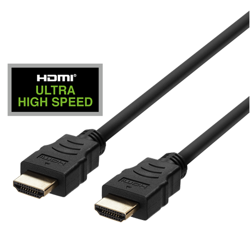 DELTACO ULTRA High Speed HDMI-кабель, 48Gbps, 3м, сварт