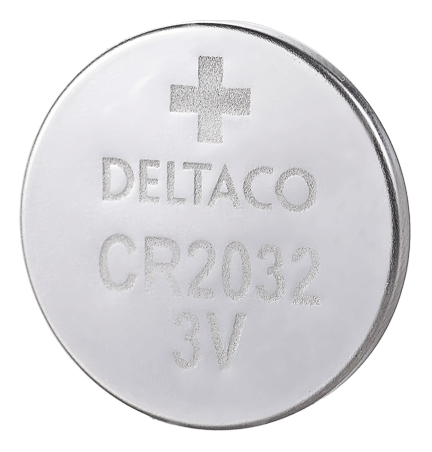 DELTACO Ultimate Литиевая батарейка, 3 В, таблетка CR2032, 1 упаковка