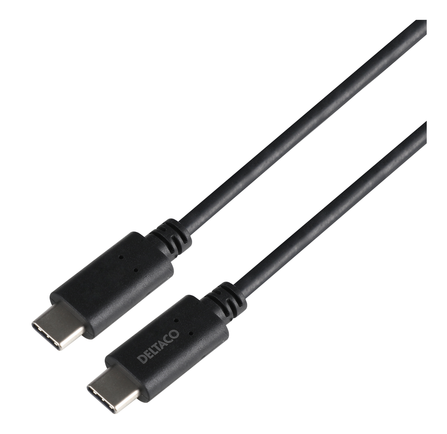 DELTACO USB3.2 gen2, USB-C - USB-C, 5A EPR, 1м, черный