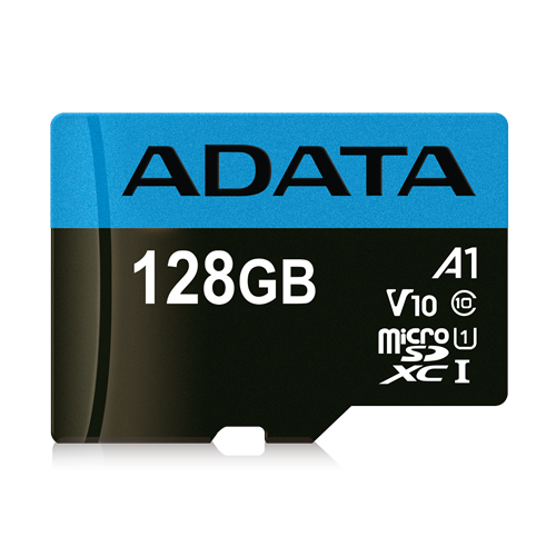 Memory card A-DATA MicroSDXC, 128GB, UHS-I, Class 10, A1, Blue / ADATA-392