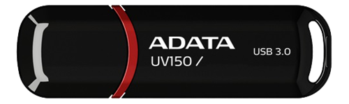 USB 3.0 memory A-DATA UV150 128GB, black AUV150-128G-RBK / ADATA-86