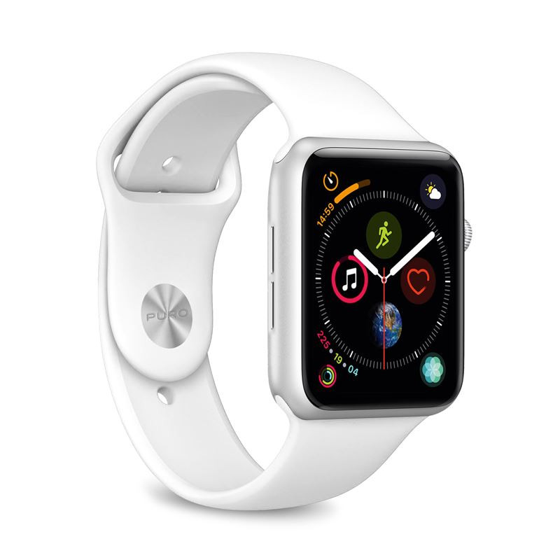 Elastic sport band PURO for Apple Watch, 44mm, white / AW44ICONWHI