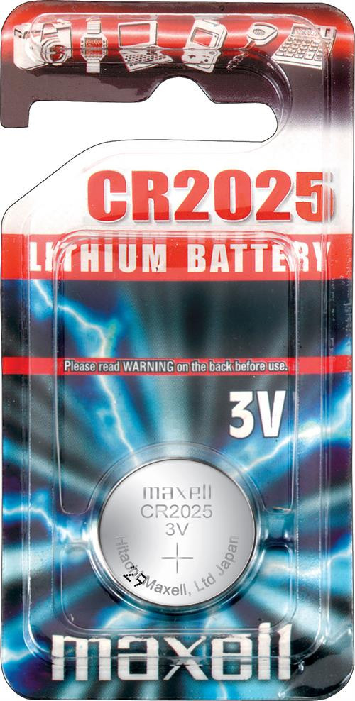 Maxell knappcellsbatteri литий, 3V (CR2025), 1 упаковка