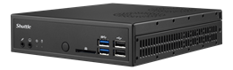 Shuttle XPC Barebone DH110 Slim, Socket LGA1151, Max 32GB RAM, 1X2.5 "SATA HDD / SSD space, space for 1xM.2 SATA SSD 2260 BM-mount, DP, HDMI, black PIB-DH110001 / DH110