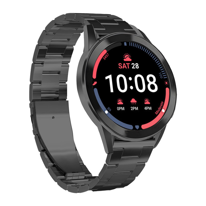 Stainless steel band PURO Metal for Galaxy Watch 4/Watch 4 classic, black / GW4METALBLK