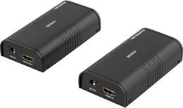 DELTACO Ethernet HDMI Extender, Up to 120m in 1080P with Cat6, Black  / HDMI-221