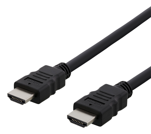 DELTACO HDMI кабель FSC, HDMI High Speed W / Ethernet, CCS, 1,0 м, черный