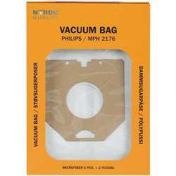 Dust bags Nordic Quality MPH2176  Philips 5pcs + 2 filter / 358079