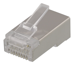 Разъем DELTACO RJ45 для патч-кабеля, Cat6a, экранированный, 20шт.