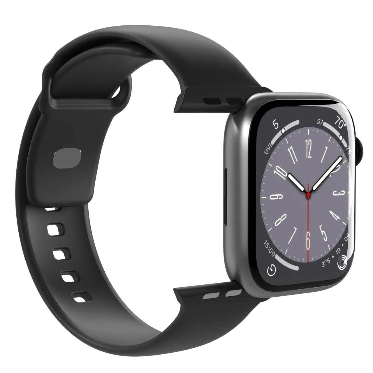 Silicone Band PURO ICON for Apple Watch, black / AW40ICONBLK