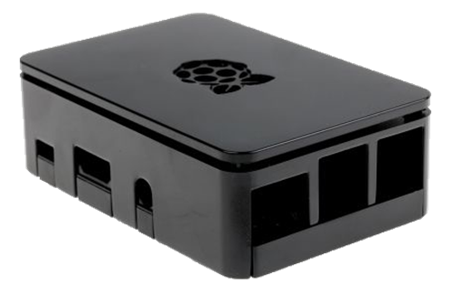 Case DesignSpark Raspberry for Pi 3 B/B+/2B, black / RPI-BOX30