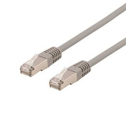 DELTACO U / FTP Cat6a patch cable, 2m, 500MHz, Delta-certified, LSZH, gray STP-62AU
