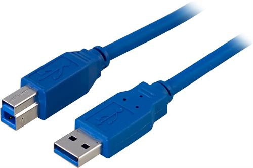 Cable DELTACO USB 3.0, 2m, blue / USB3-120