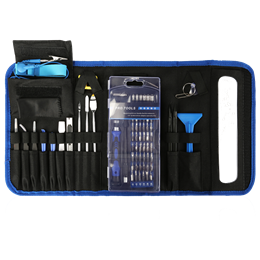 Universal Professional Repair Kit, 85 parts, multifunctional, stainless steel DELTACOIMP black / VK-58