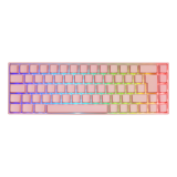 Клавиатура DELTACO GAMING DK440R Wireless 65%, раскладка UK, розовая