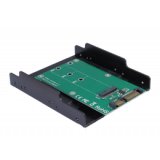M.2 for SATA adapter, 3.5 "cassette, 22pin DELTACOIMP green / KT001B