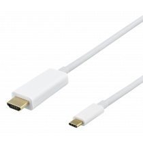 DELTACO USB-C до HDMI-кабеля, 1м, 4K@60Hz, вит.