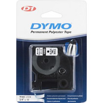 Маркерная лента DYMO D1 пермь, полиэстер 19мм, черный на белом, ролик 5,5м