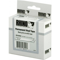 Tape DYMO Rhino 12mm x 5.5m, vinyl, black on white / S0718600 18444