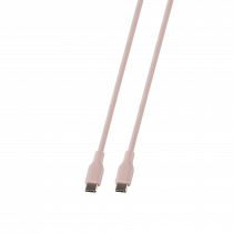 Кабель USB-C - C USB2.0 SPR, силикон, 1,5 м, розовый